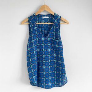 LUSH geometric medallion bohemian print blouse